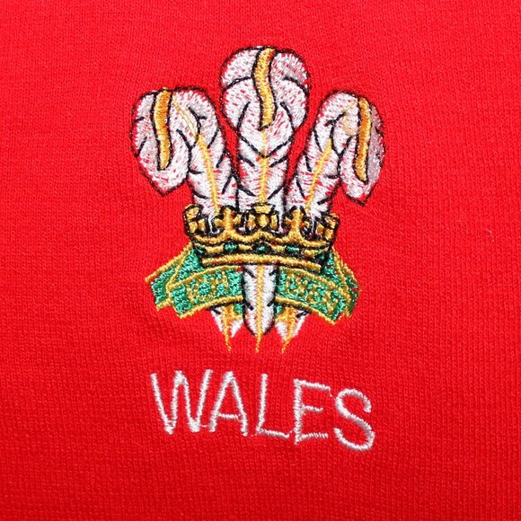 3/$188❤️vintage Blarney Woollen Mills WALES rugby jersey sweater Made In Ireland - Picture 6 of 7